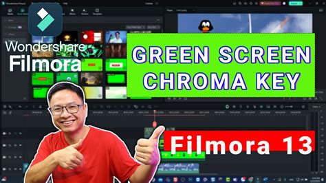 Wondershare Filmora 13 Chroma Key Green Screen Effect Tutorial For