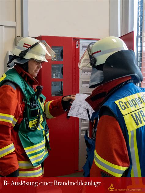 B Ausl Sung Einer Bma Freiwillige Feuerwehr Waldbronn