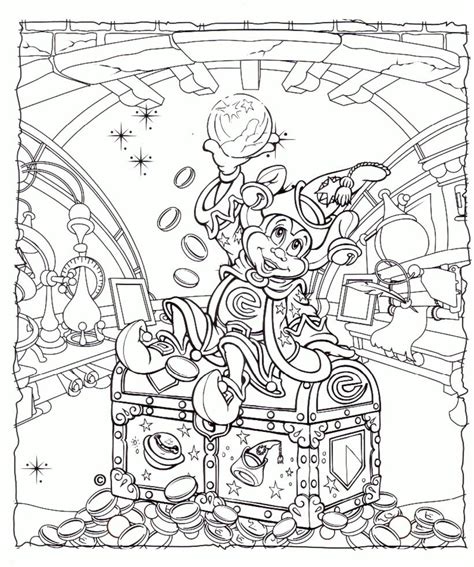 Get This Adult Coloring Pages Disney Mickey Mouse Fantasia