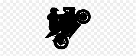 Motorcycle Wheelie Silhouette Clipart Sport Bike Wheelie Silhouette