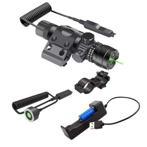 Tactical Green Laser Sight Fit Picatinny Rail Laser Scope Sight Kit