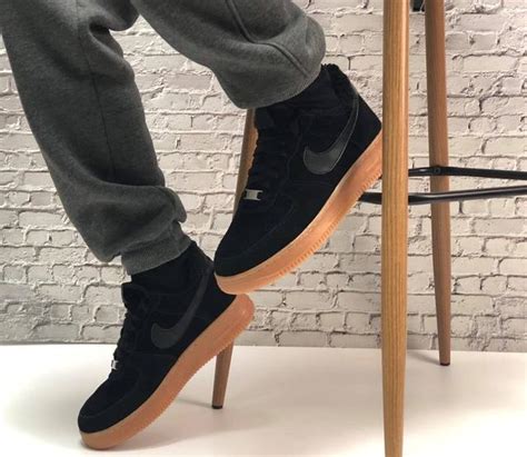 Nike Air Force 1 Winter Low Black Gum (Найк Аир Форс зимние мужские ...