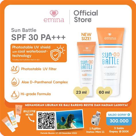 Base Rekomendasi On Twitter Emina Sun Battle Spf Pa