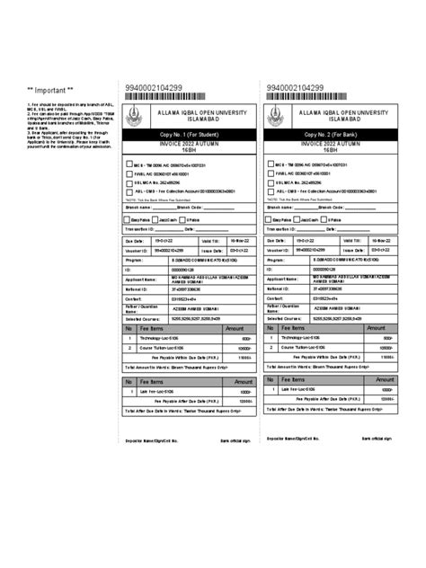 Challan Form | PDF