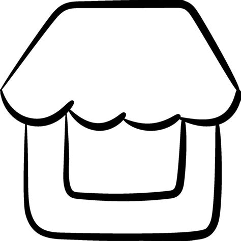 black  white drawing   house  vector art  vecteezy