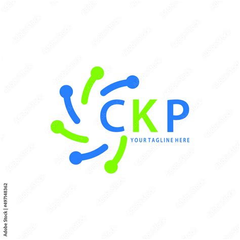 Ckp Logo Design Initial Creative Letter On White Background Ckp Vector