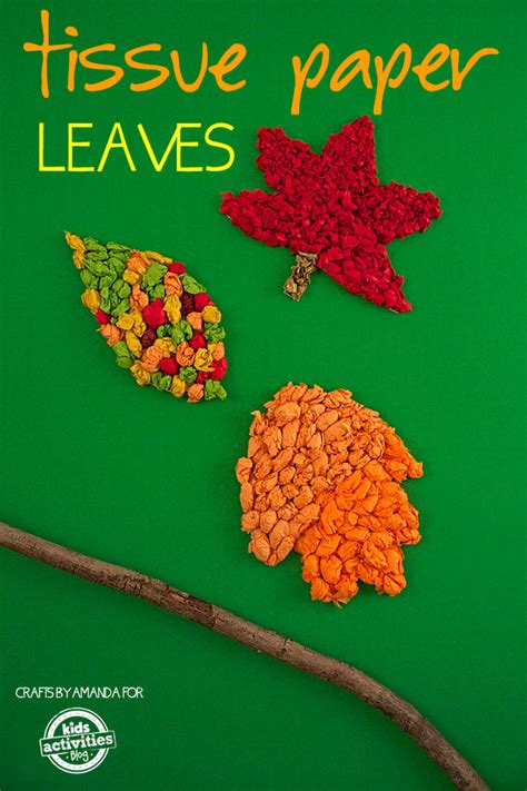 Fall Craft: Tissue Paper Leaves