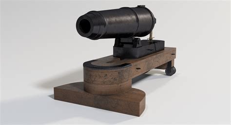 Naval cannon carronade model - TurboSquid 1156889