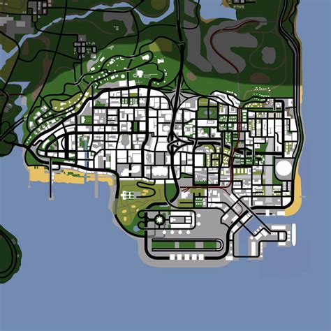 GTA SA Los Santos Map by Abbysek on DeviantArt