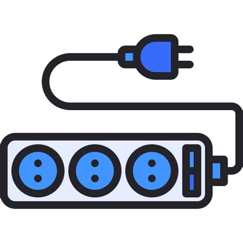 Extension Cord Generic Outline Color Icon