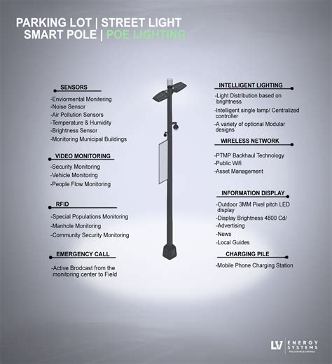 Poe Smart Light Pole Poe Smart Light Pole Lv Energy Systems