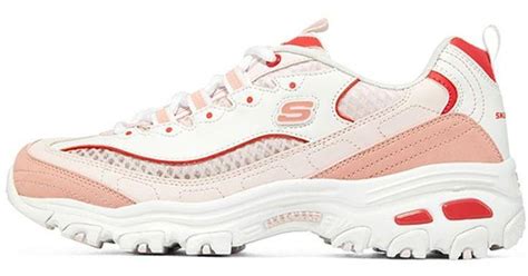 Skechers D Lites White Pink Lyst