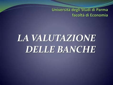 Ppt Universit Degli Studi Di Parma Facolt Di Economia Powerpoint