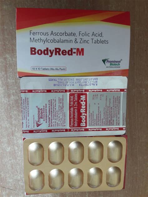 Ferrous Ascorbate Mg Folic Acid Mg Zinc Mg