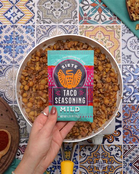 131 Oz Siete Mild Taco Seasoning Mixed Spice Packet