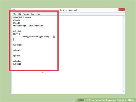 How To Set A Background Image In HTML 13 Steps With Pictures