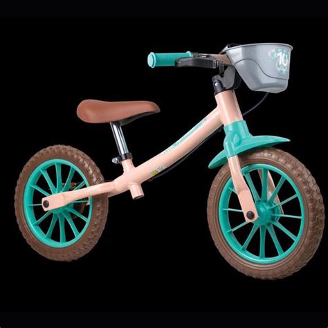 Bicicleta Infantil Aro 12 Nathor Balance Equilíbrio Love NATHOR