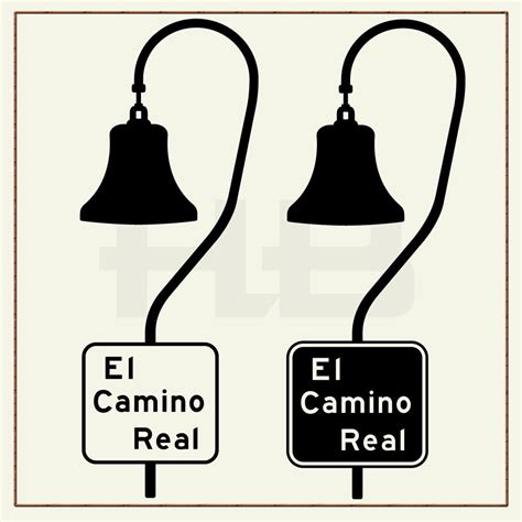 El Camino Real Sign Mission Bell Logo U.S. 101 Kings Highway | Etsy