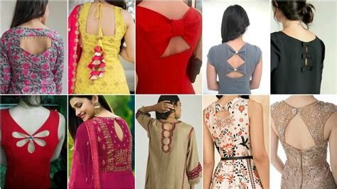 Latest New Back Neck Designs For Kurtis Back Neck Designs Blouse