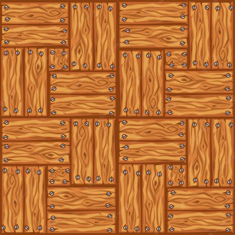 Premium Vector Cartoon Wood Floor Tiles Pattern Seamless Texture