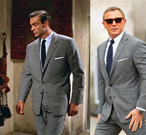 James Bond No Time To Die Suit Daniel Craig Grey Suit