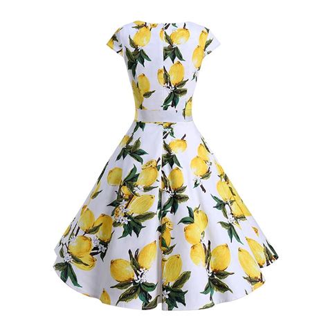 Market In The Box Womens 50s Vintage Dress Cap Sleeve Rockabilly Swing Dress Floral Polka Dot