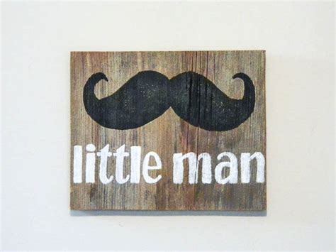 Items Similar To Nursery Mustache Wall Art On Barnwood Hand Painted