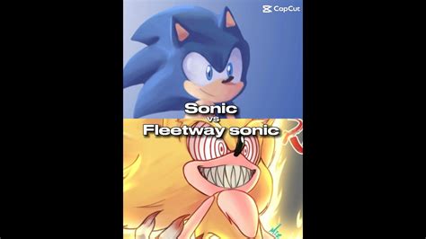 Sonic Vs Fleetway Sonic Youtube