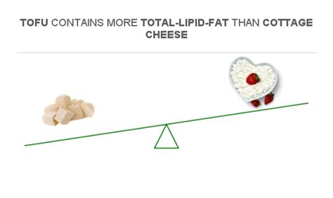 Compare Fats In Tofu To Fats In Cottage Cheese