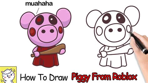 How To Draw Roblox Piggy Character Easy Step By Step Drawing Lesson