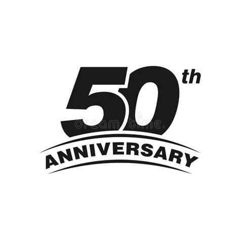 50º Aniversario Celebración Icono Icono Diseño De Logotipo Vectorial