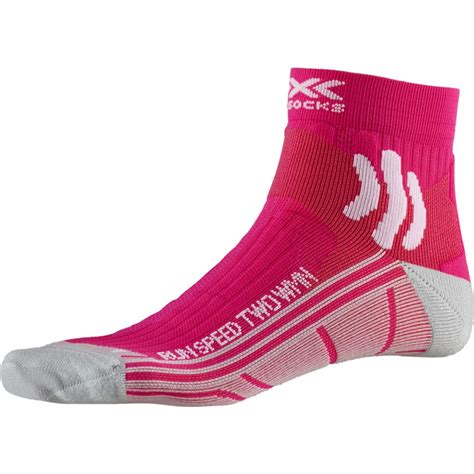 X Socks Sky Run Two Laufsocken F R Damen Flamingo Pink Pearl Grey