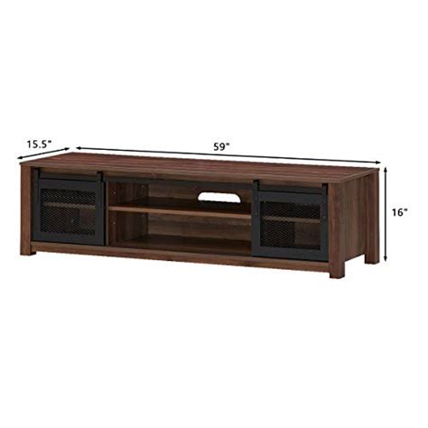 Tangkula Farmhouse Tv Stand Living Room Console Storage Cabinet For