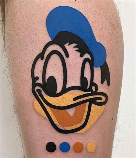 Donald Duck Tattoo Designs With Meanings And Ideas Body Art Guru