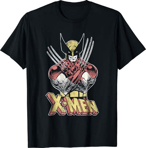 Marvel X Men Wolverine Classic Comic Vintage Graphic T