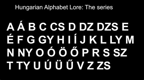 Hungarian Alphabet Lore Full Series A Zs Youtube