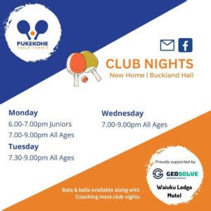 Pukekohe Table Tennis Club