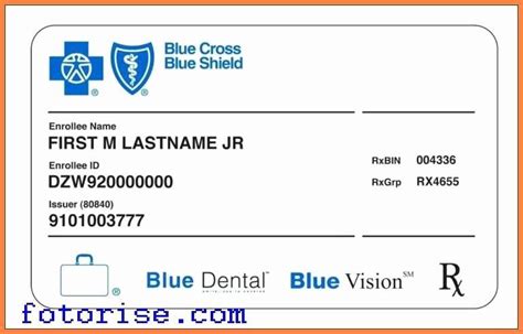 Fake Insurance Card Template Beautiful Fake Health Insurance Card ...