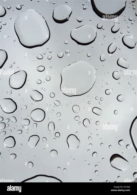 Water droplets on glass Stock Photo - Alamy