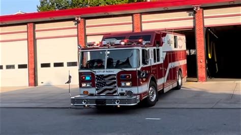 Passaic Fire Dept Rescue Responding Out Of Westside Fire Station