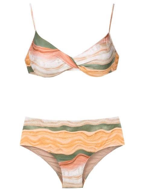 Lygia Nanny Verônica Printed Bikini Set Farfetch