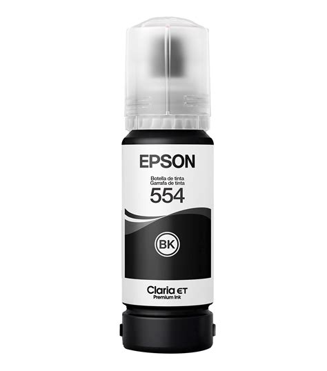 Botella De Tinta Pigmentada Epson Ecofit Color Negro T554 Suministros