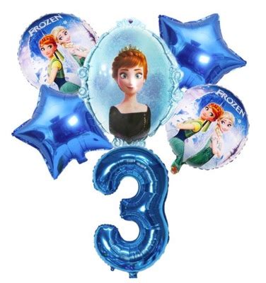 ZESTAW 6 BALONÓW FROZEN ELSA 5 LAT LATEK URODZINY 13232713184