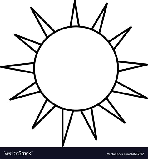 Line Nice Light Sun Image Royalty Free Vector Image