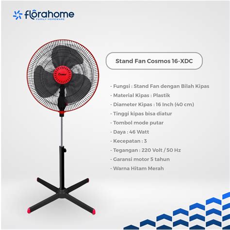 Jual Kipas Angin Hemat Listrik Tahan Lama Stand Fan Cosmos Xdc