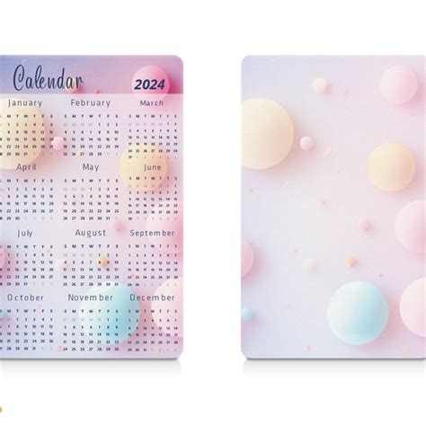 2024 Wallet Size Calendar Amalia Leonie