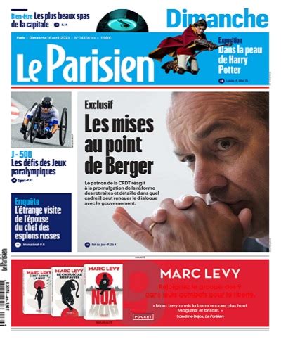 Le Parisien Du Dimanche 16 Avril 2023 Télécharger Des Magazines