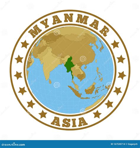 Myanmar Logo Stock Vector Illustration Of Cartography 167530714