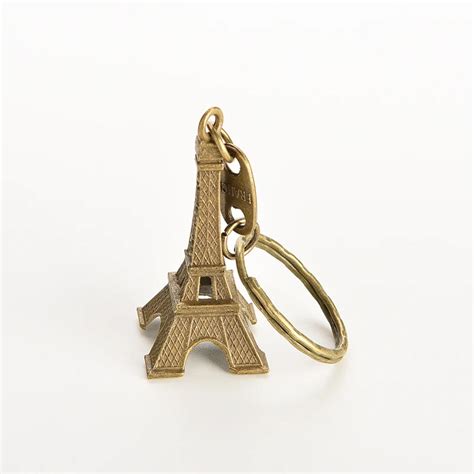 Pc Cute Retro Mini Paris Tower Model Keychain Keyring Keyfob Metal