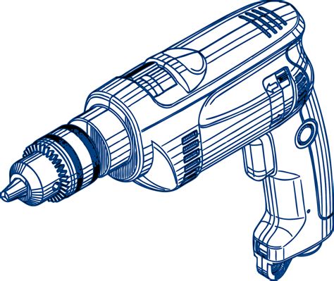 Electric Drill Drawing
